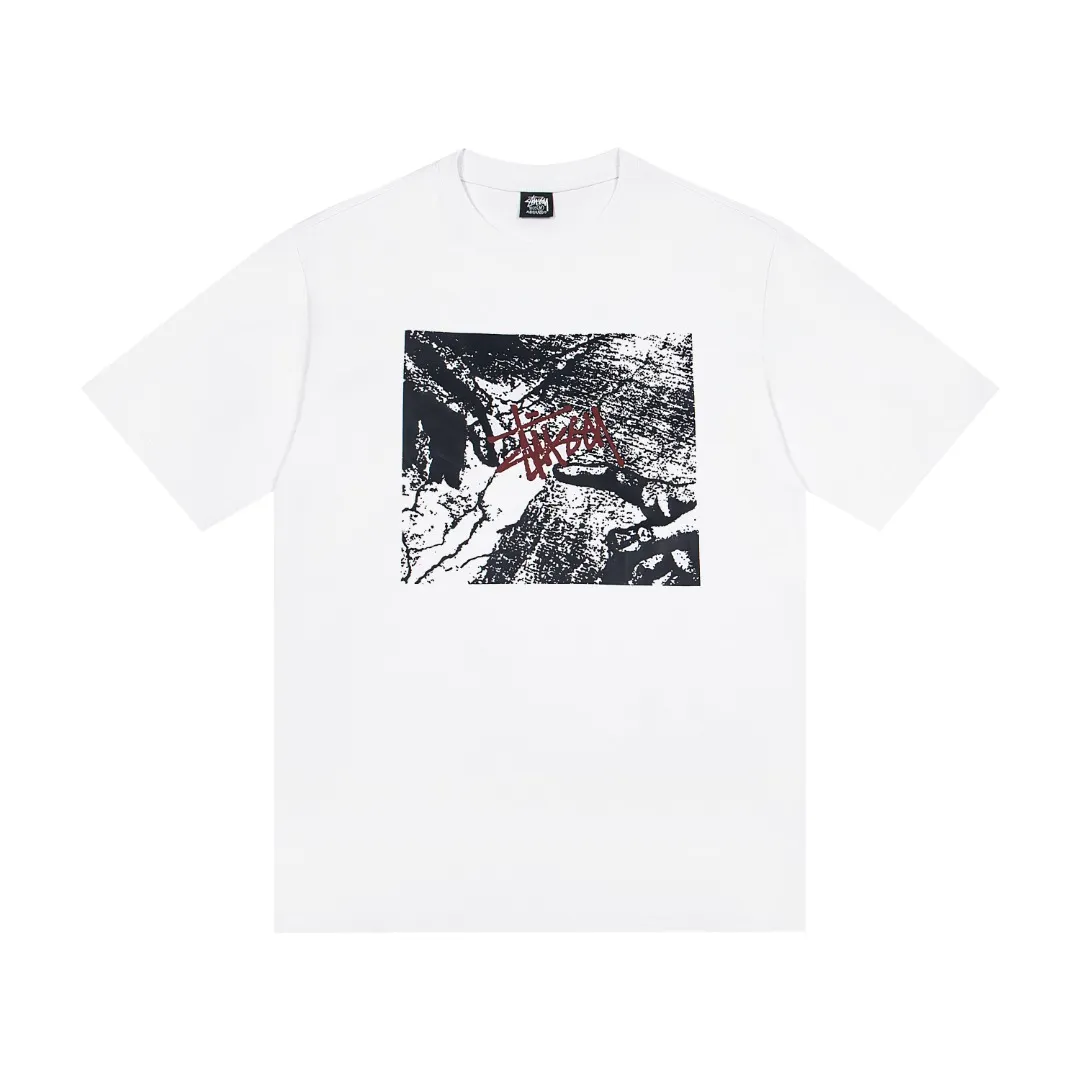 🔥 082# P55 （In Stock ） Stussy T Same Style ：Black White Size：S M L XL ： 260 ：